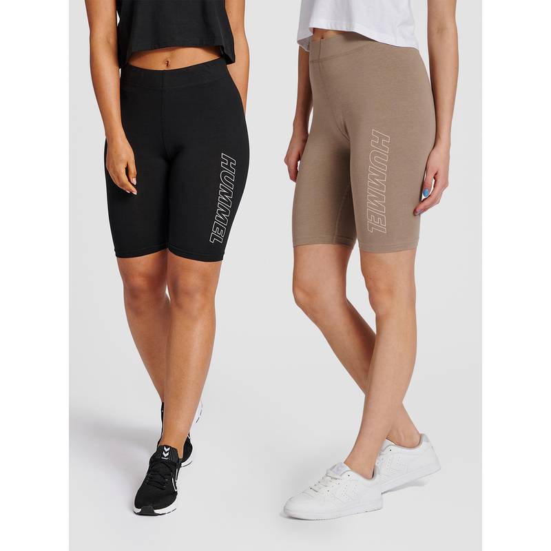 hummel hmlTE MAJA 2-PACK MW C TIGHT SHORTS Tights Damen
