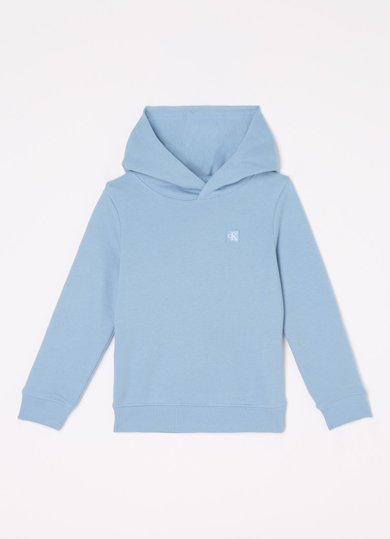 Bluza z kapturem Calvin Klein z haftowanym logo