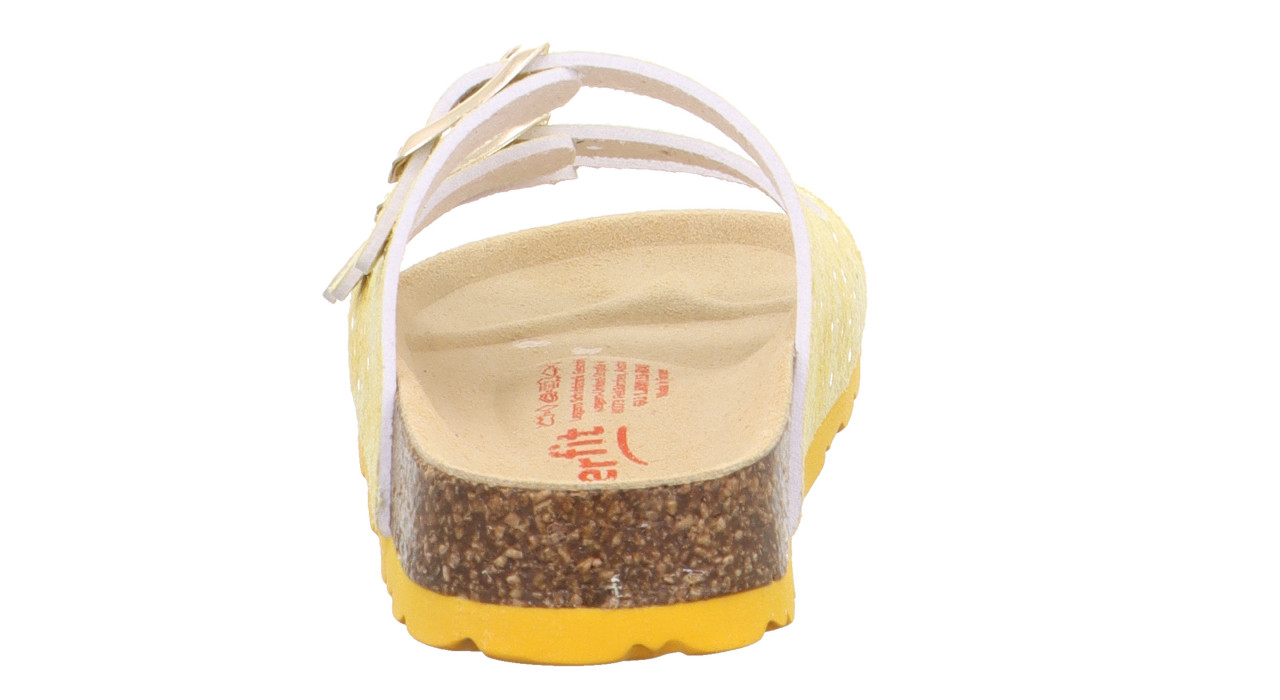 FUSSBETTPANTOFFEL - Gelb Pantoffel mit Schnalle