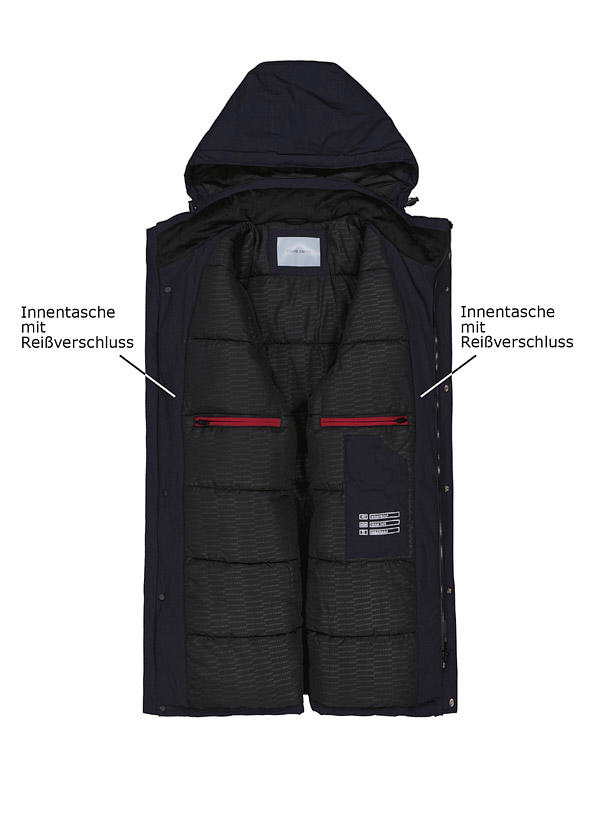 Pierre Cardin, Jacke, Mikrofaser winddicht, dunkelblau
