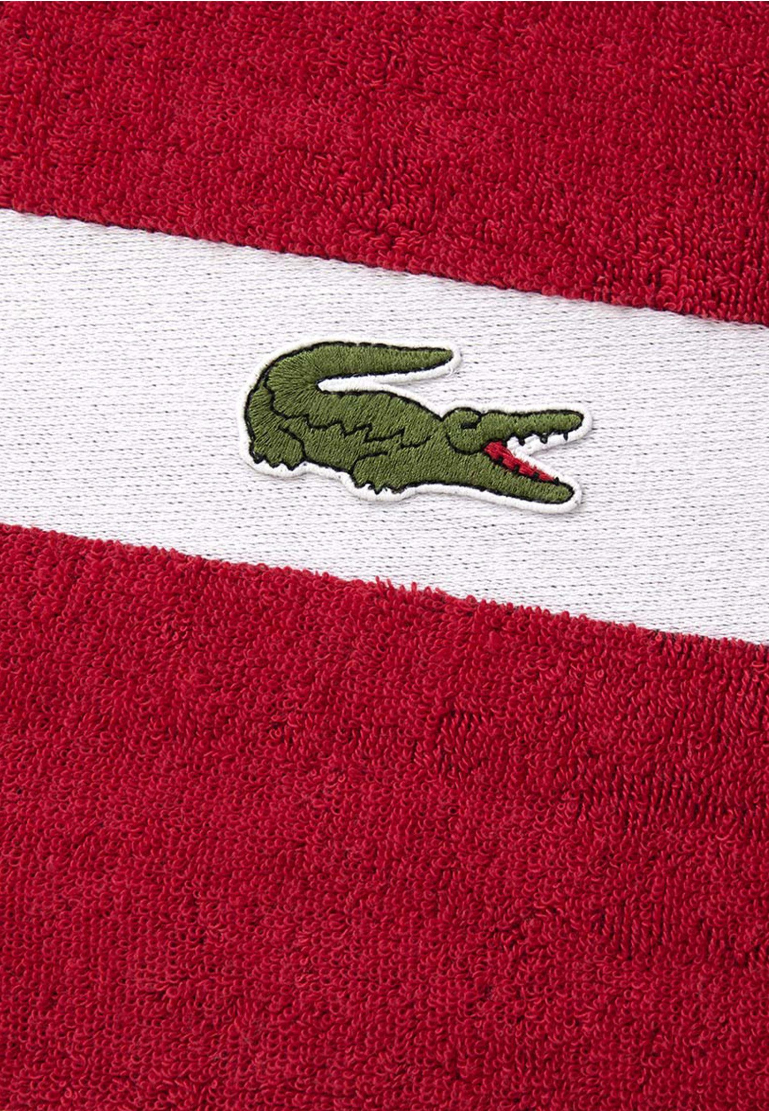 Lacoste Duschtuch L CASUAL, mit Aufnähern