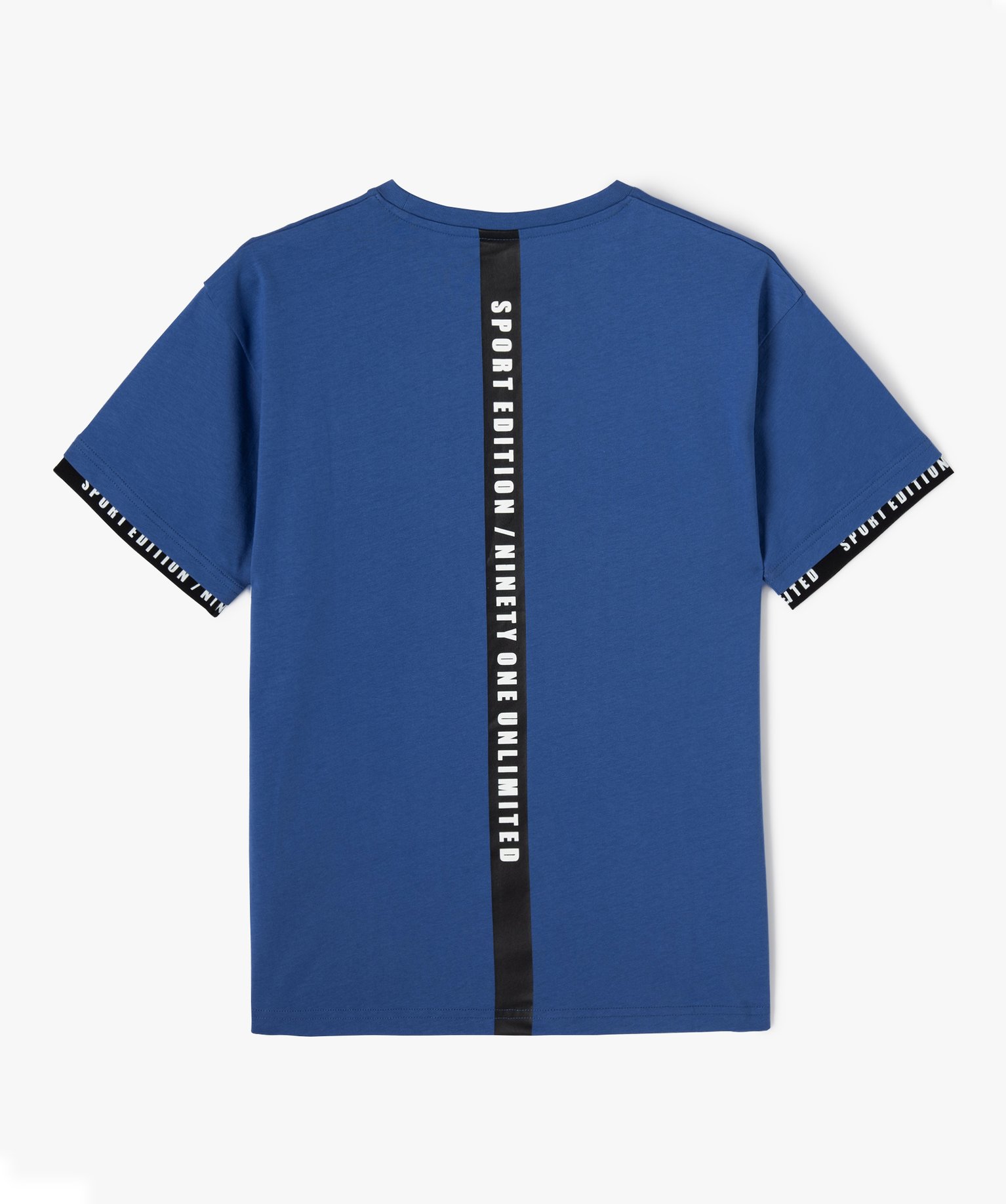 Tee-shirt manches courtes à manches et dos fantaisie Garçon bleu | GEMO
