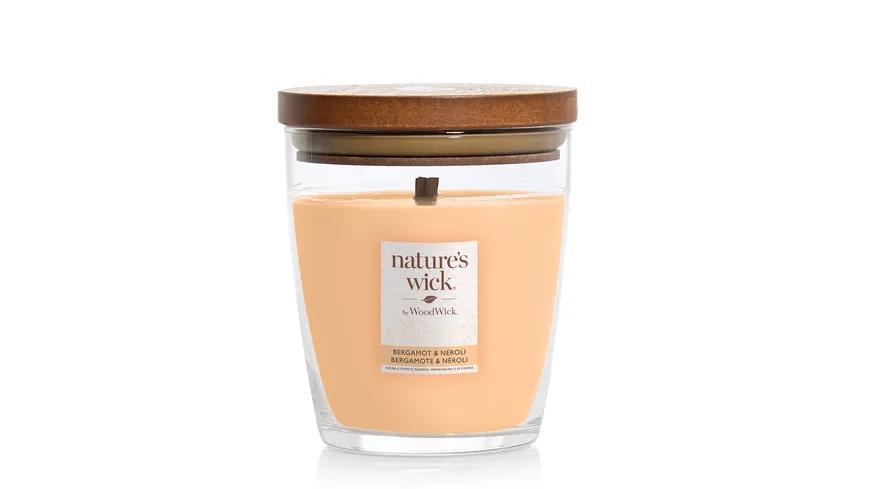 nature's wick Mittelgroße Kerze im Glas Bergamot & Neroli mehrfarbig