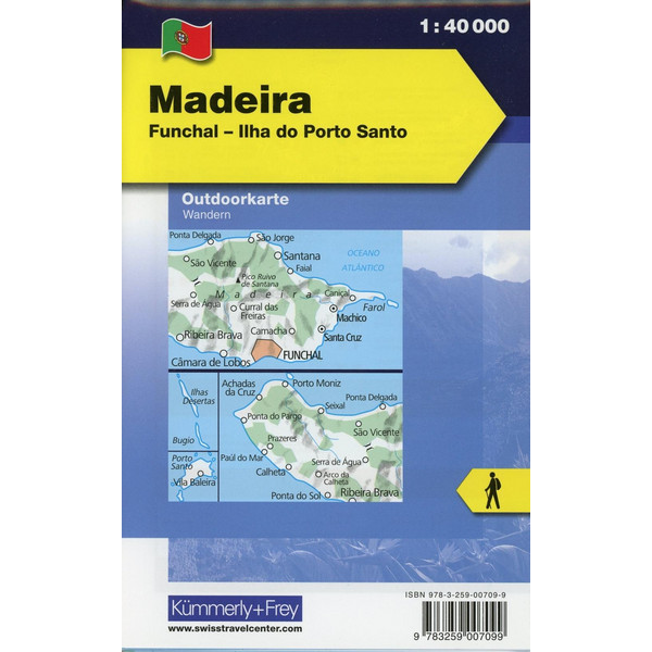 KuF Madeira Outdoorkarte 1 : 40 000 - Wanderkarte