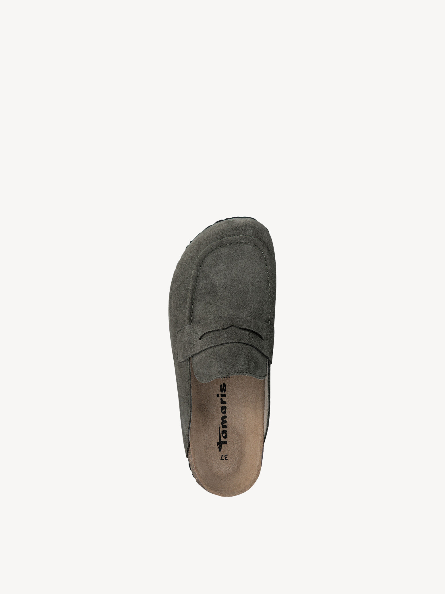 Mule en cuir - vert