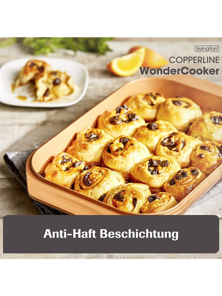 Livington Bräter Copperline WonderCooker in Rot günstig kaufen onesize