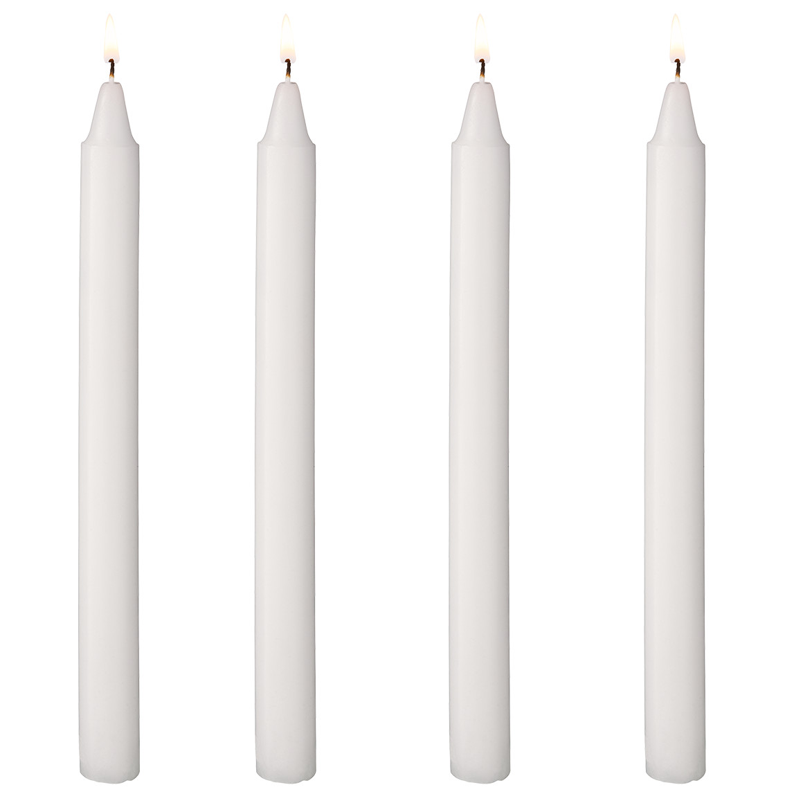 4 Stabkerzen unifarbend