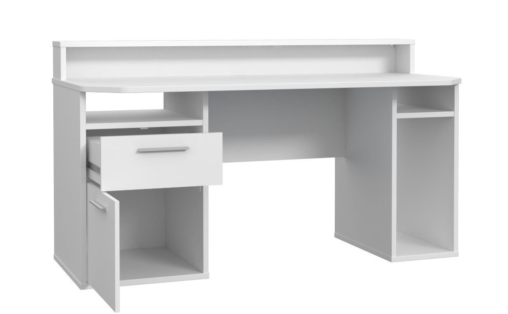 möbel-direkt.de Jugendzimmer-Set Steffie, (Komplett Set, 5-St., Schrank, Bett, Kommode, TV- Schrank, Gamer Tisch), großes Funktionsbett