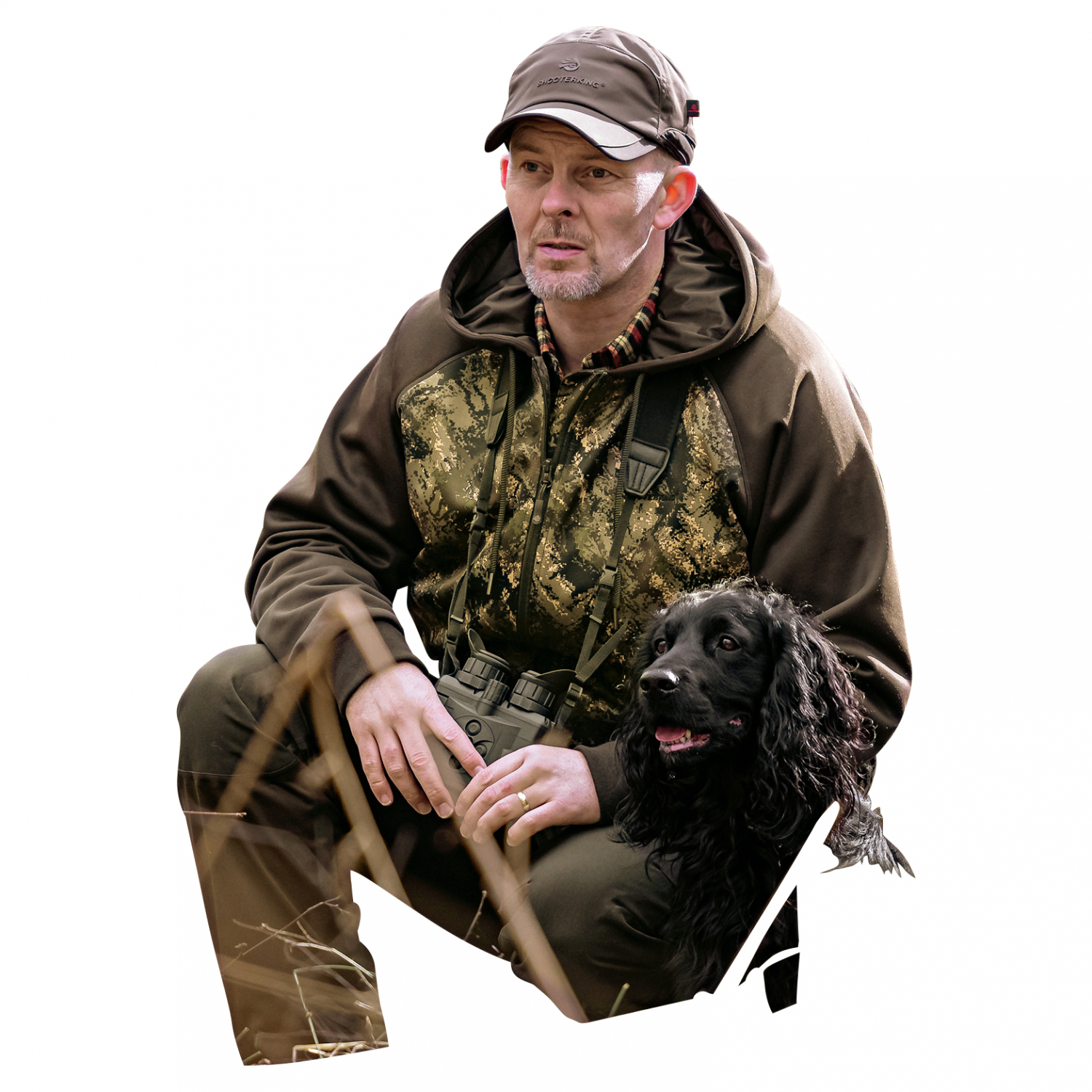 Shooterking Herren Huntflex Hoodie (Forest Mist Camo)