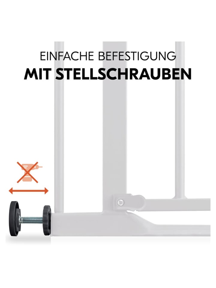 Hauck Türschutzgitter / Treppenschutzgitter Clear Step 2 in grau günstig kaufen onesize
