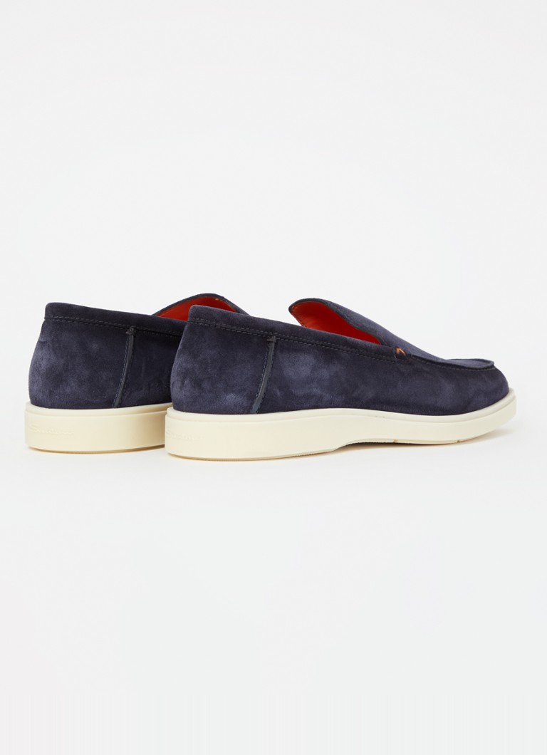 Buty wsuwane Santoni Detroit ze zamszu
