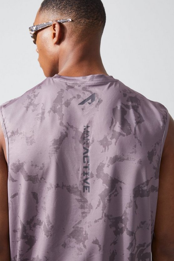 Active Tanktop mit Acid-Waschung