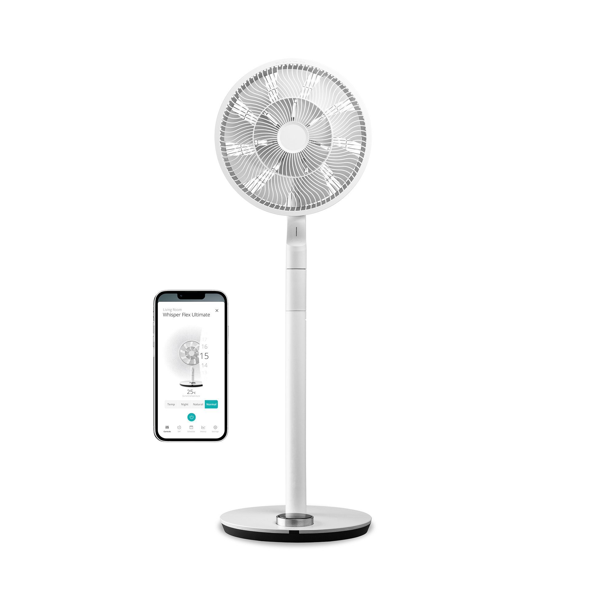 DUUX Standventilator Whisper Flex Ultimate, Sehr leise DC motor