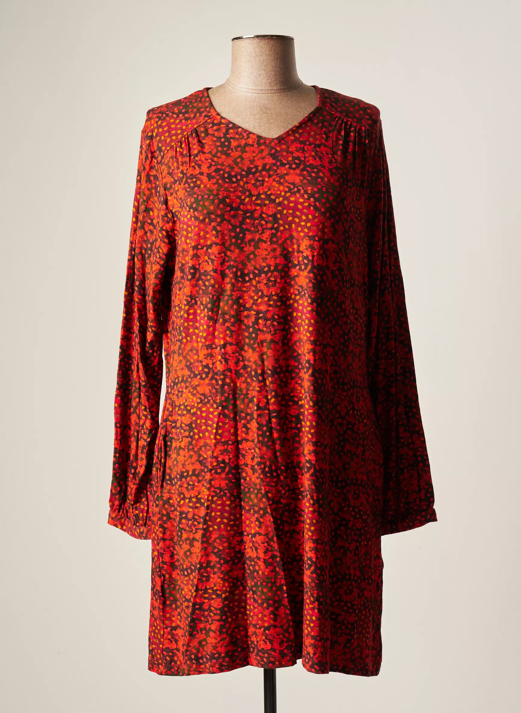 Agathe   Louise Robes Mi Longues Femme couleur rouge