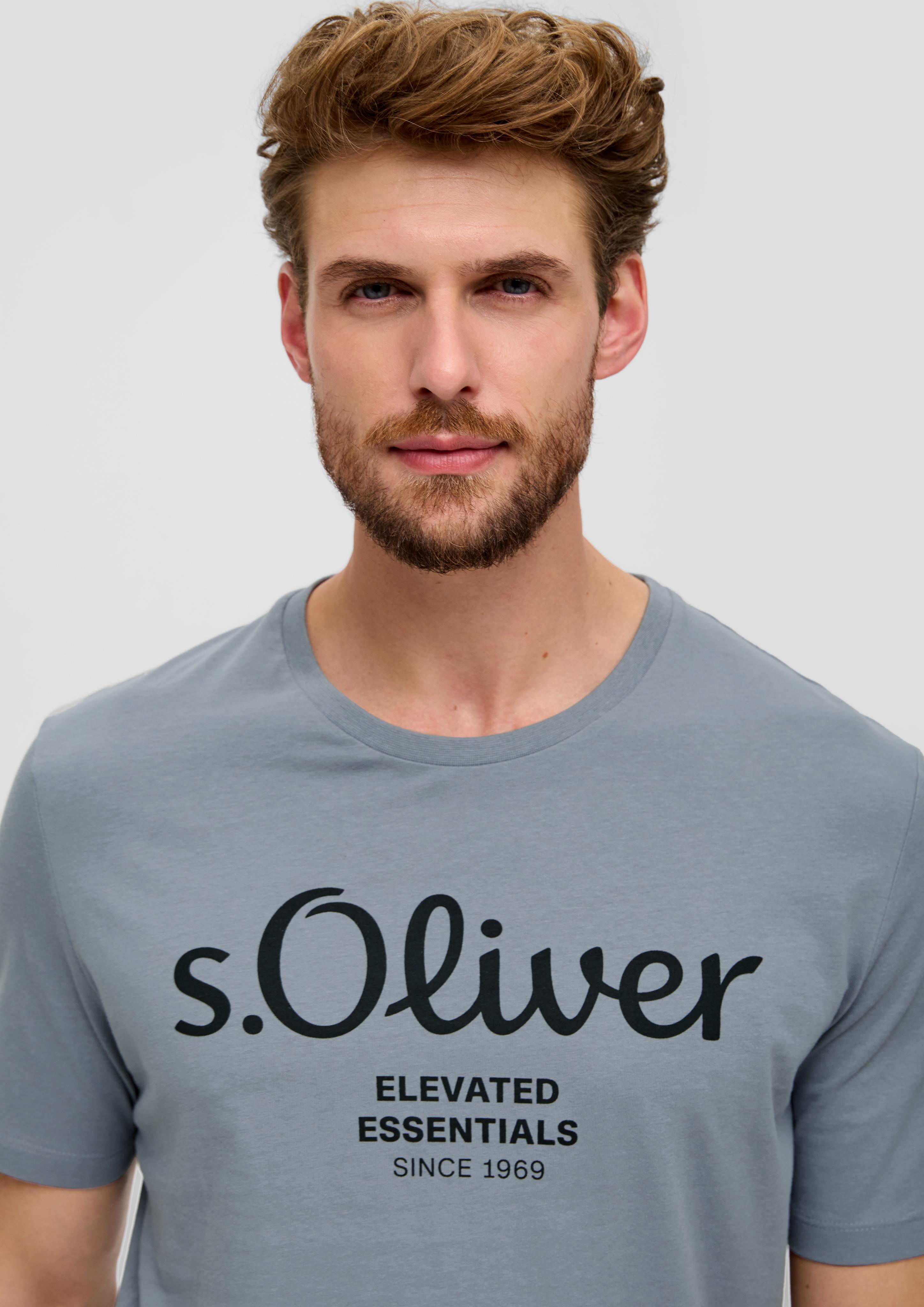 T-Shirt mit Label-Print  2139909-95D1
