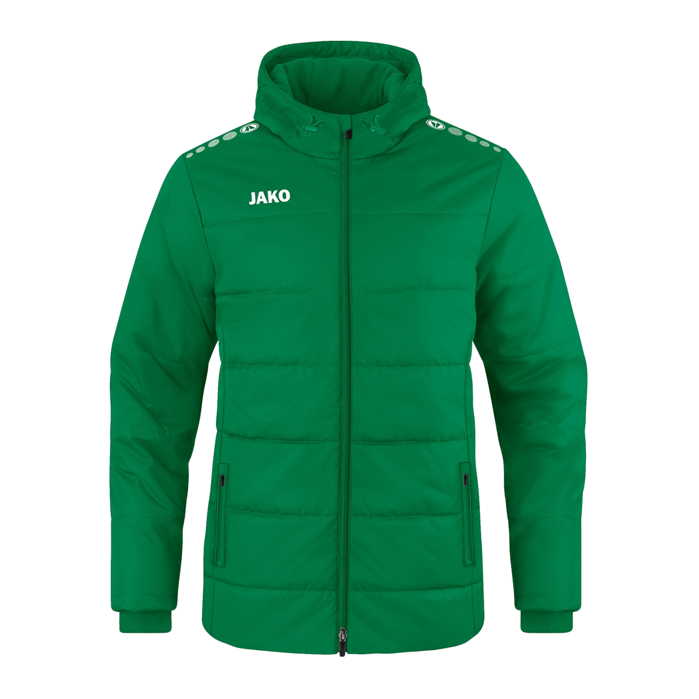 JAKO Team Coach Kapuzenjacke Kids Grün F200