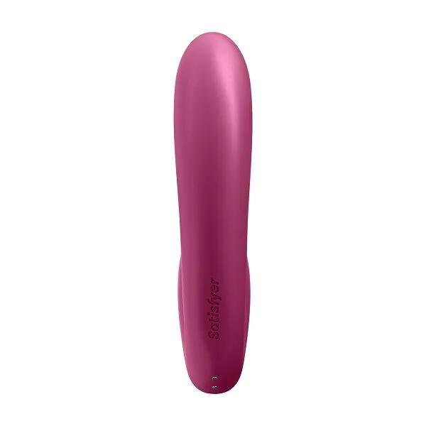 „Satisfyer Sunray Connect“ programėlė su uogų skonio intymiu masažuokliu