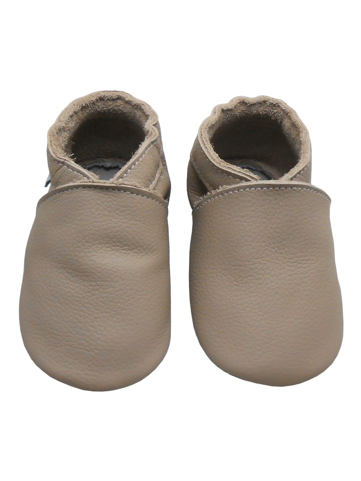 Yalion Baby Leder-Krabbelschuhe in Hellbraun günstig kaufen