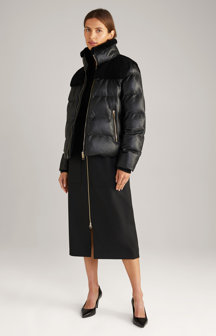 Lederjacke in Schwarz