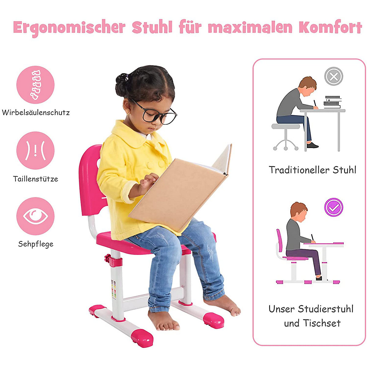 Kinderschreibtisch höhenverstellbar neigbar