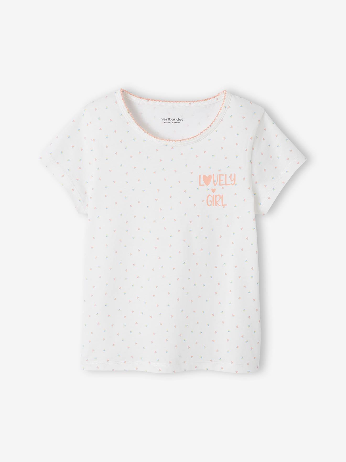 Vertbaudet 3er-Pack Mädchen T-Shirts BASIC Oeko-Tex - weiß