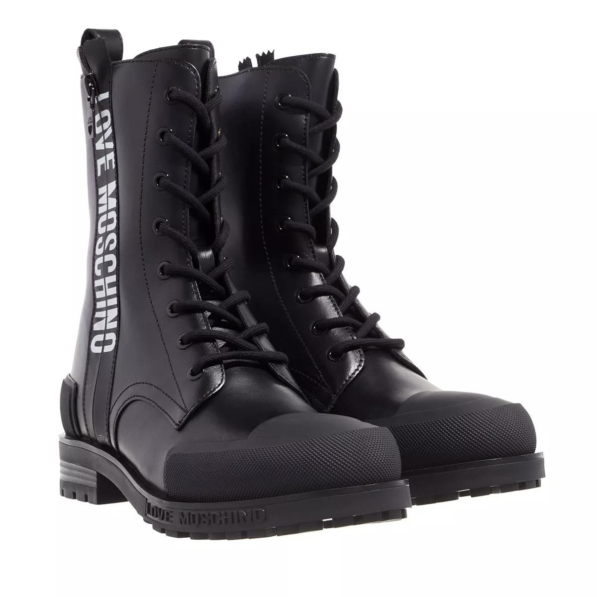 MOSCHINO Stiefeletten schwarz Schnürstiefel