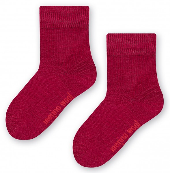 Steven kids ~ Strümpfe Merinowolle 3er Set ~ Burgundy