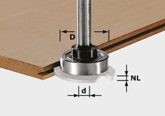 Accesorios Festool 499804 Husillo de fresado S8 1.5-5 KL28