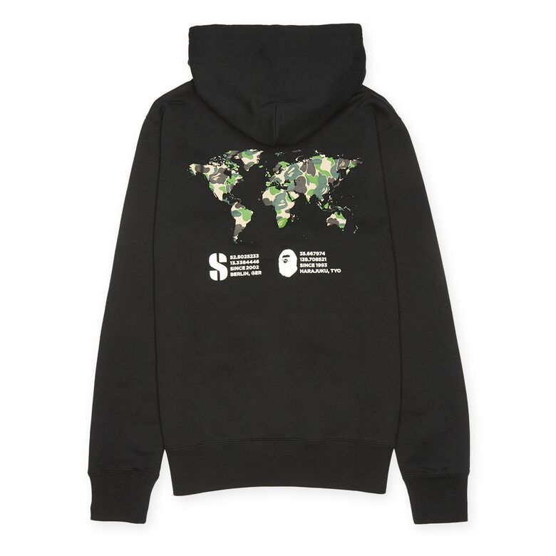 solebox x A Bathing Ape (BAPE) Hoodie black
