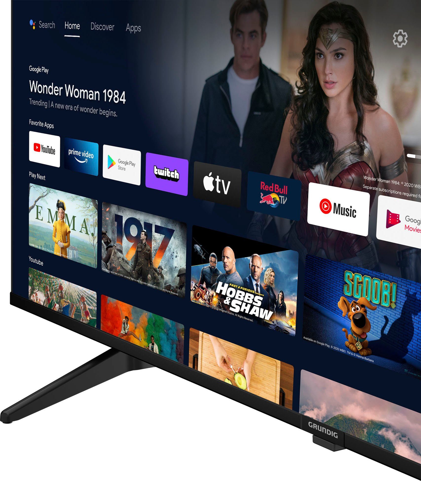 Grundig 65 VOE 73 AU8T00 LED-Fernseher (164 cm/65 Zoll, 4K Ultra HD, Android TV, Smart-TV)