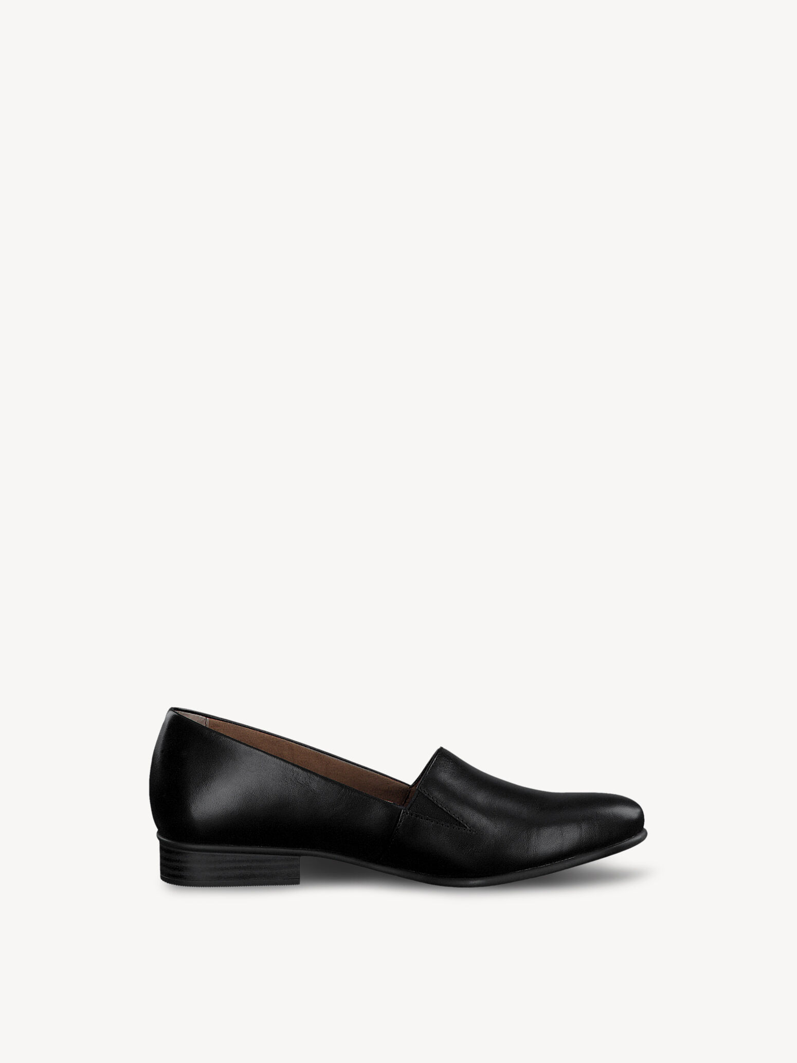 Slipper en cuir - noir