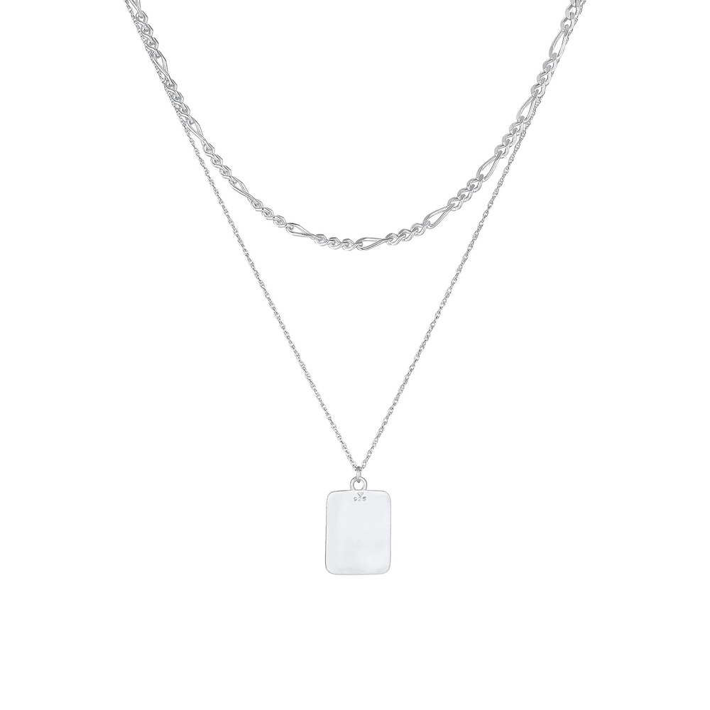 Elli PREMIUM Elli PREMIUM Collier Blogueuse de tendances en chaîne pour les dames en argent st collier