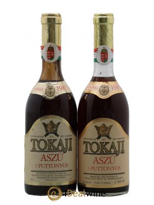 Tokaji Aszu Tokaji 5 Puttonyos Wine Trust 1983 - Lot de 2 Bouteilles