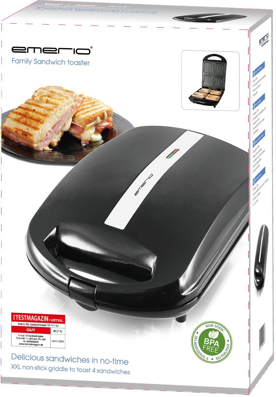 Emerio Sandwichmaker ST-111153 FAMILY, 1300 W