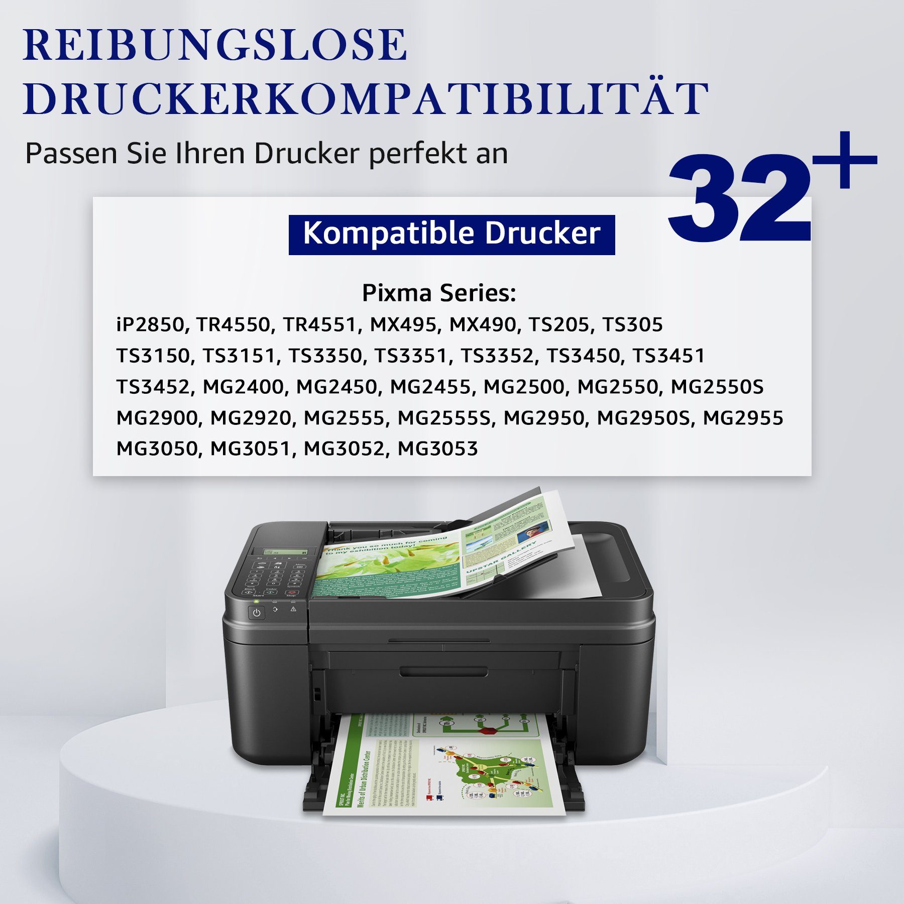 MOOHO 1 Schwarz ersetzt 545 546 für CANON CL-546XL Tintenpatrone (PIXMA MX495 TR4550 TS3350 TS3450 TS3150 TS3151 TS3351)