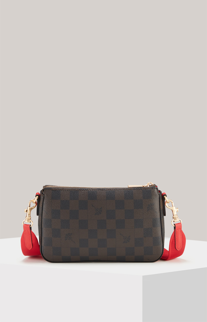 Schultertasche Piazza Edition Jasmina in Braun/Schwarz