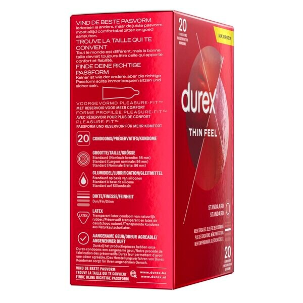 Durex Thin Feel óvszer Orvostechnikai eszköz - 20 darab