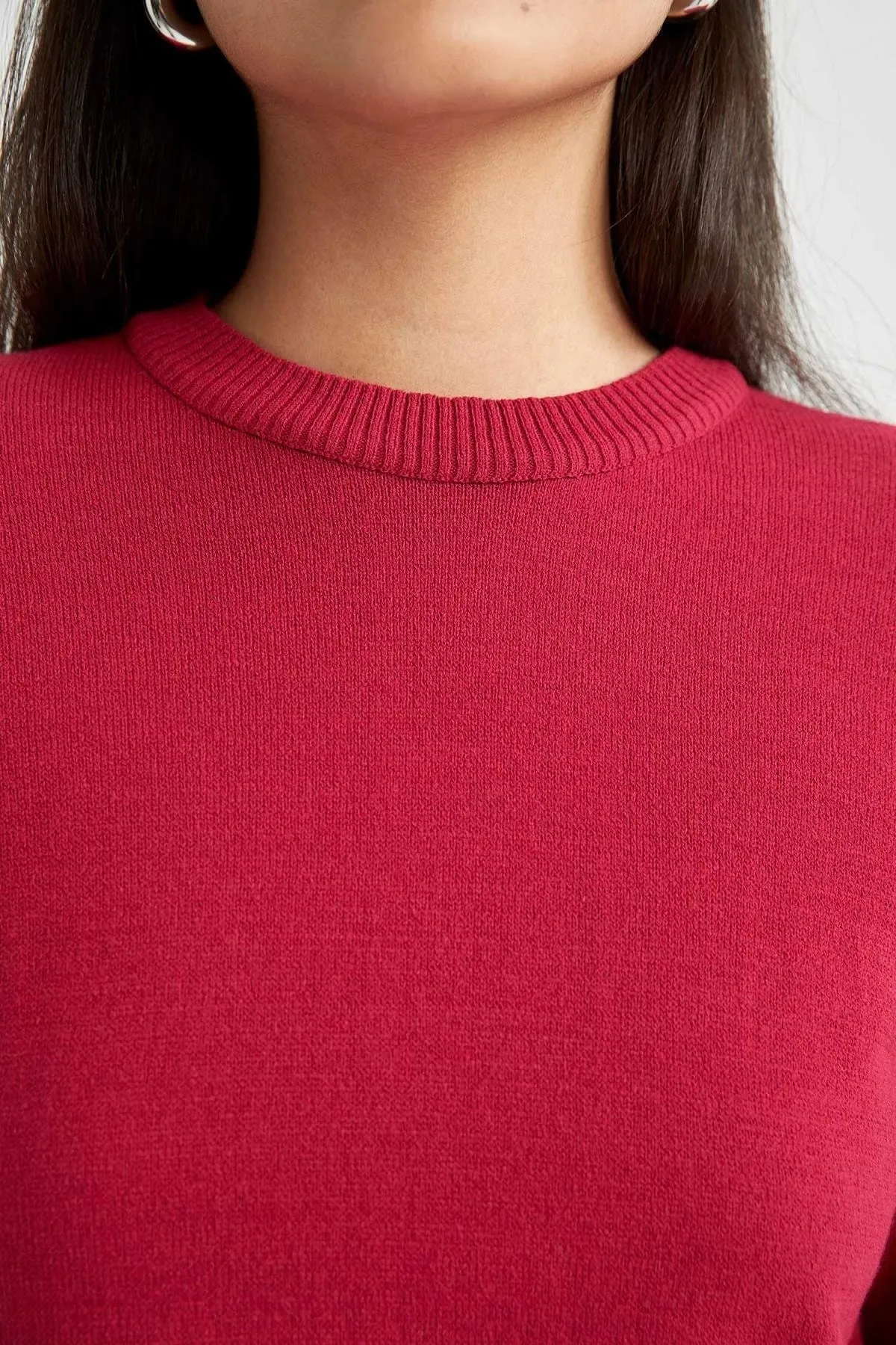 DeFacto  Basic-Tunika mit normaler Passform und extraweicher Strickware