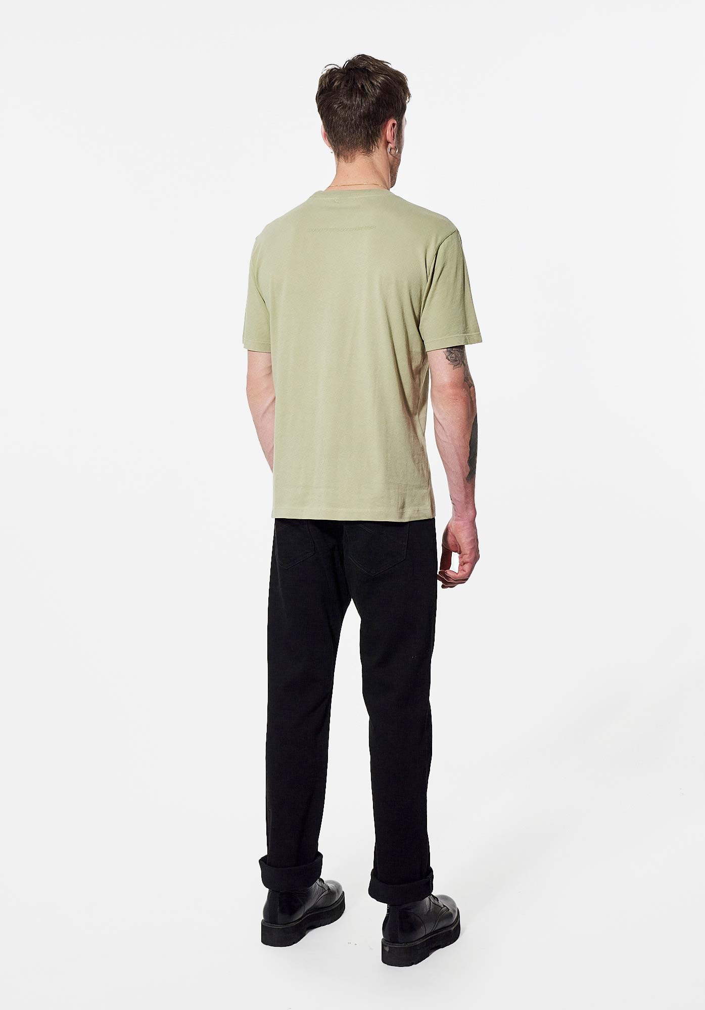 BLAZE  T-shirt kaki biker tête de mort Homme