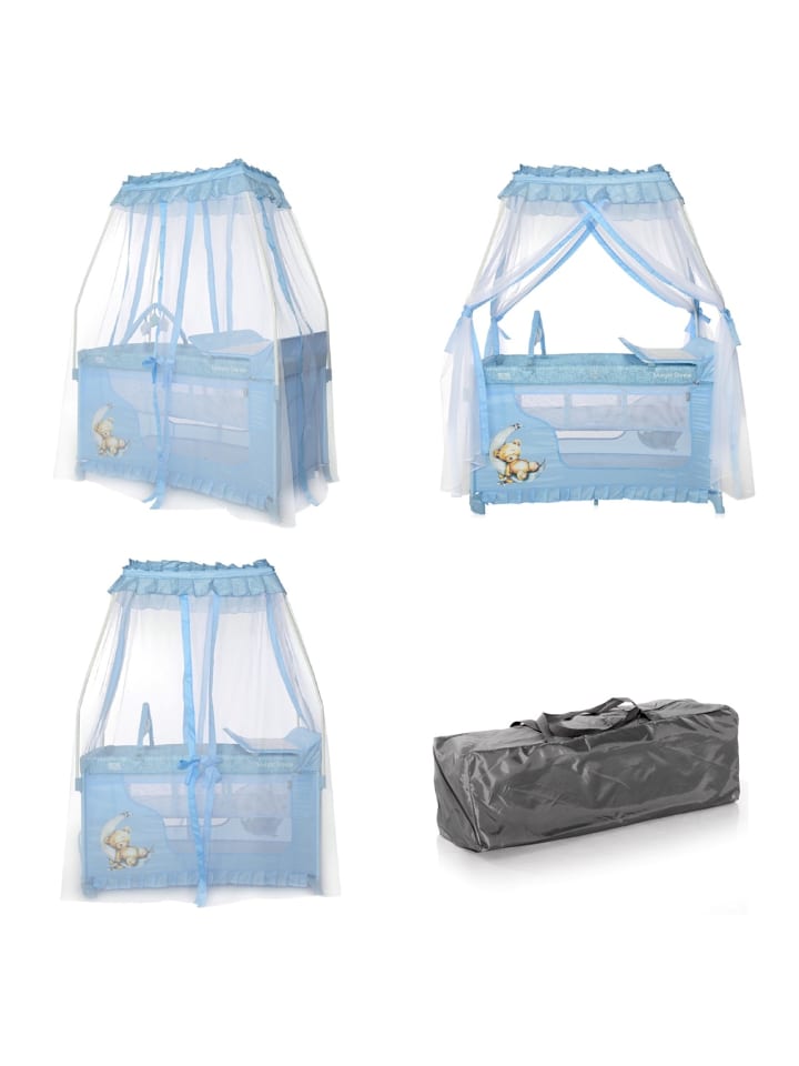 Lorelli Reisebett, Laufstall Magic Sleep in blau günstig kaufen 60x120 cm