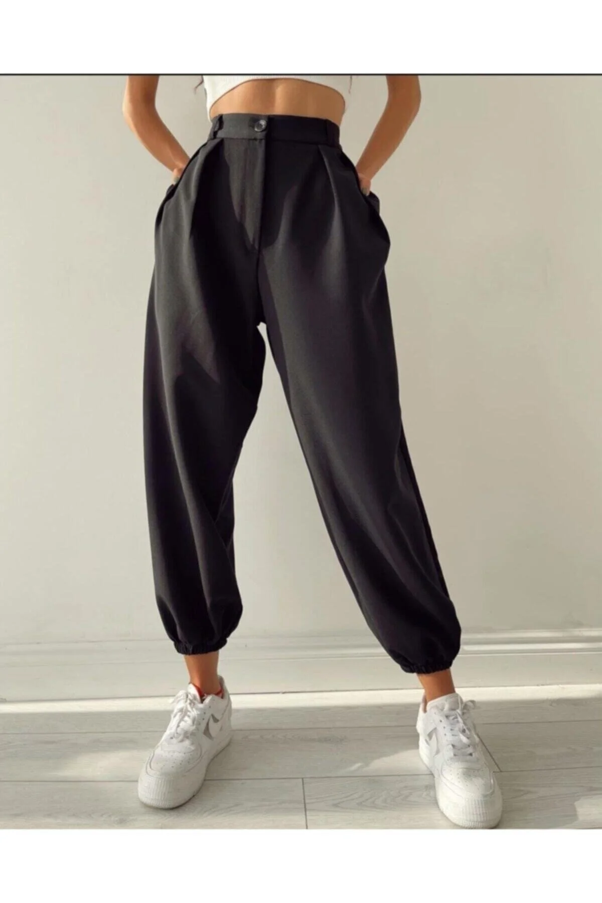 Afiş Butik  Schwarze Jogger-Shalwar-Hose