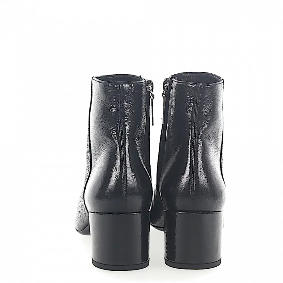 Saint Laurent - Stiefeletten METAL Kalbsleder - schwarz