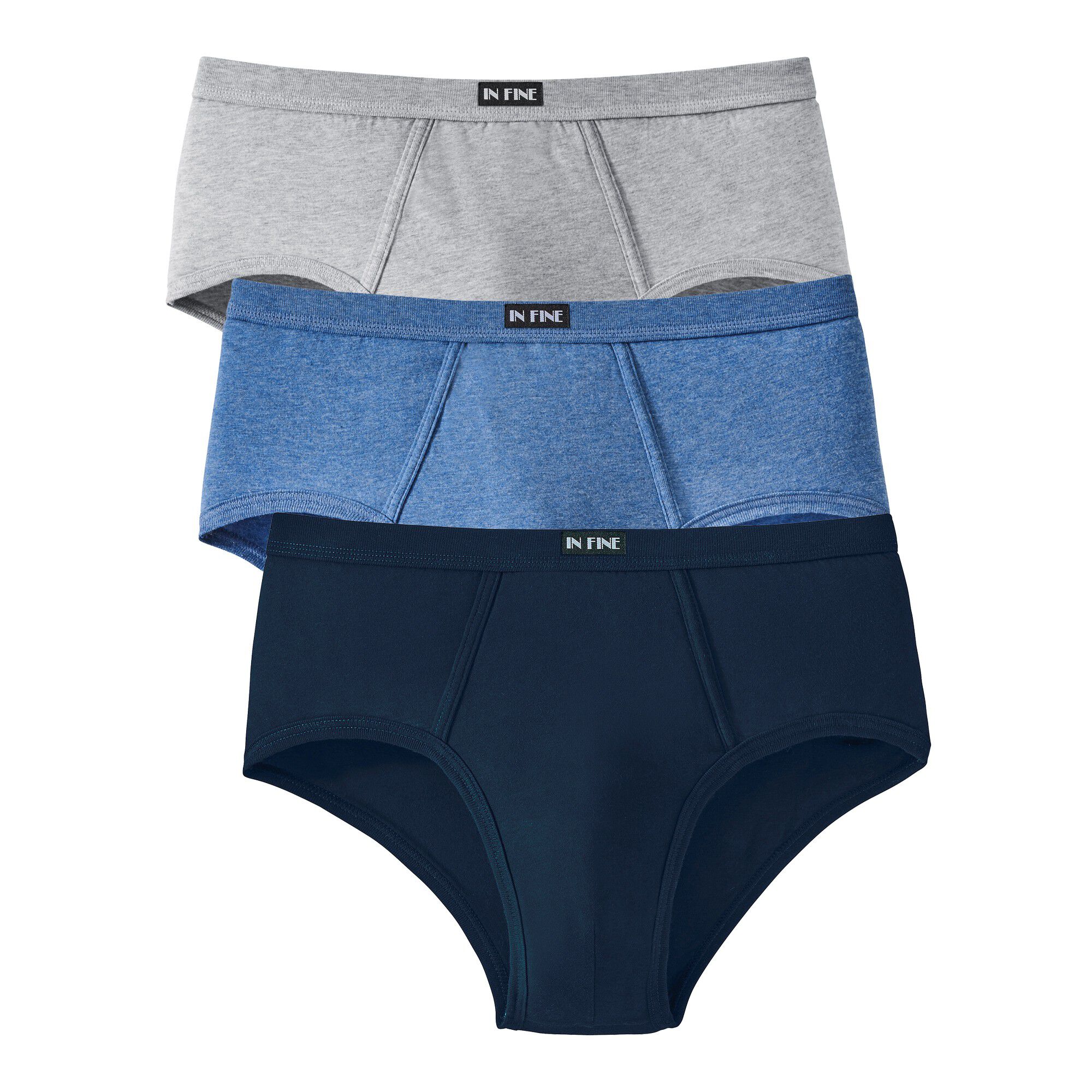 Slip ouvert taille haute uni