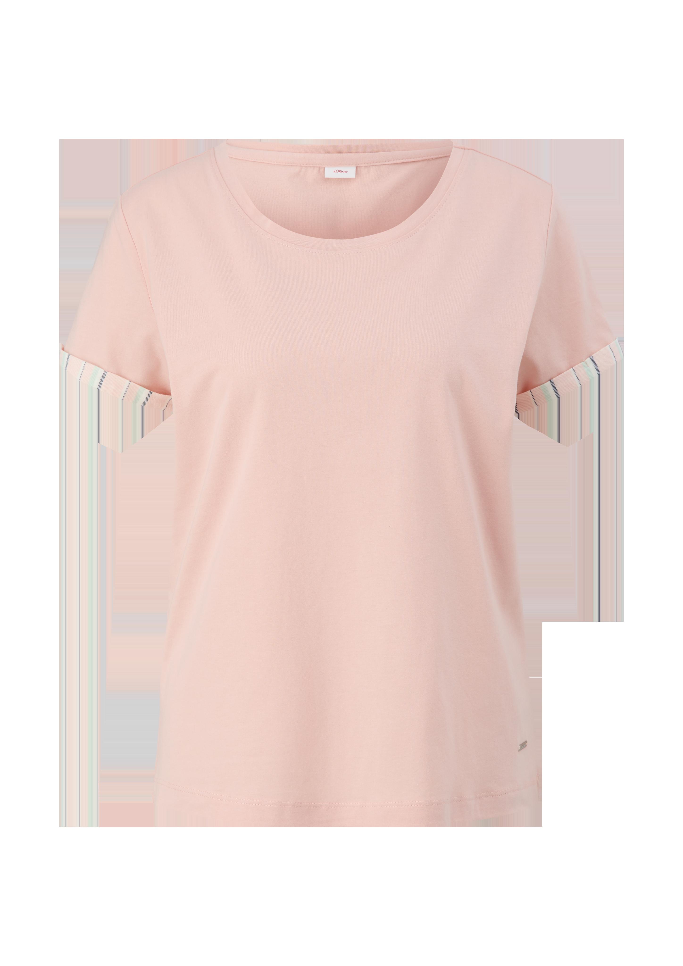 Pyjama-Shirt mit fixiertem Armumschlag  6008356-2400