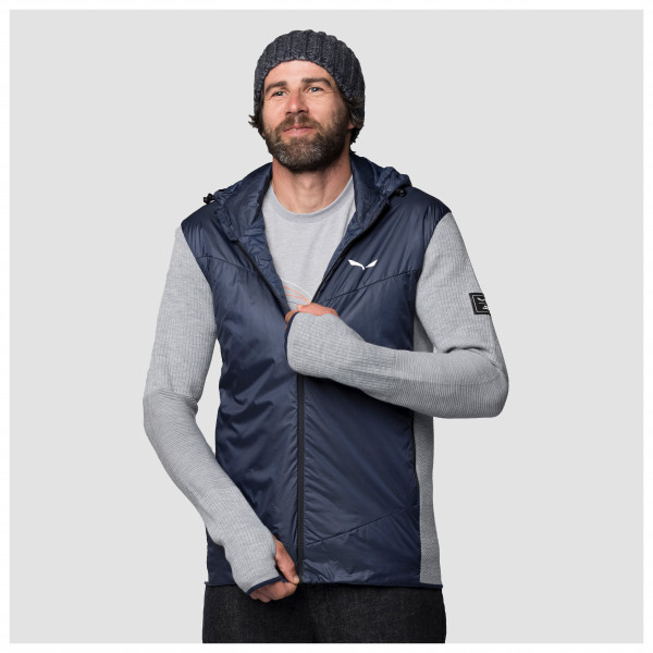 Salewa - Fanes Engineered Alpine Merino Hybrid Jacket - Merinojacke