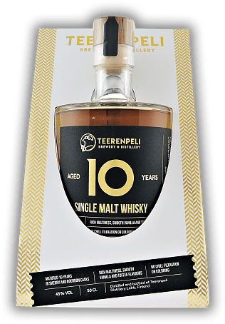 Teerenpeli 10 Years Single Malt Whisky Teerenpeli 10 Years Single Malt Whisky Von einer der kleinsten Pot Destillerien der Welt. Alter 10 J. - 0,5	 Liter - Vol 43%