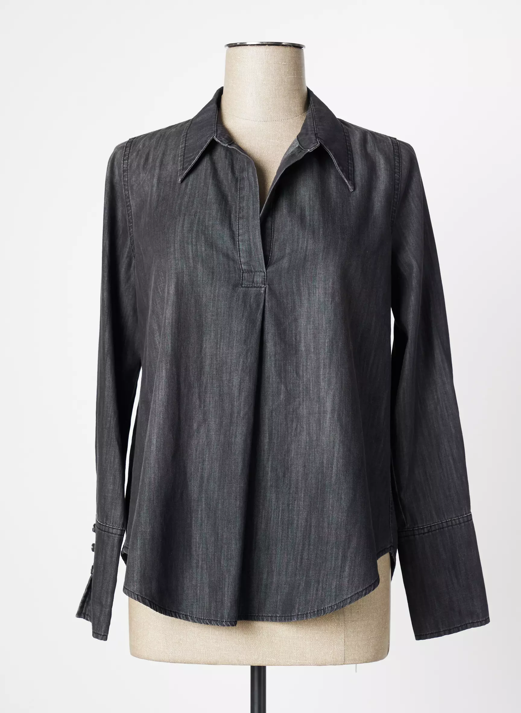 Hana San Chemisiers Femme couleur gris