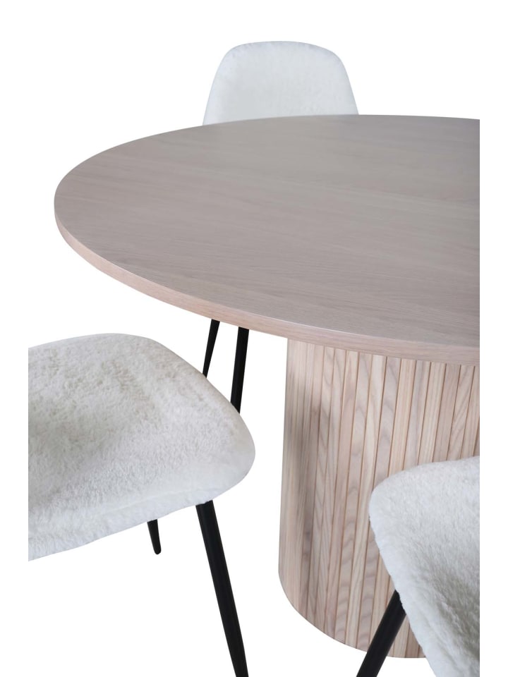 ebuy24 Essgruppe Bianca 1 (5-teilig) Whitewash 110 x 110 cm günstig kaufen onesize