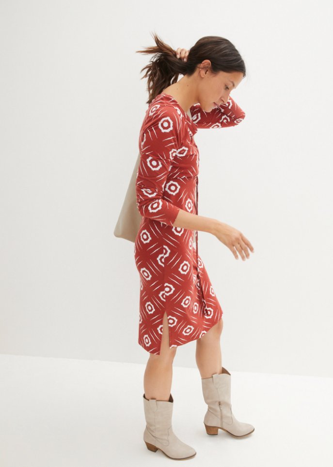 Jerseykleid, knieumspielend