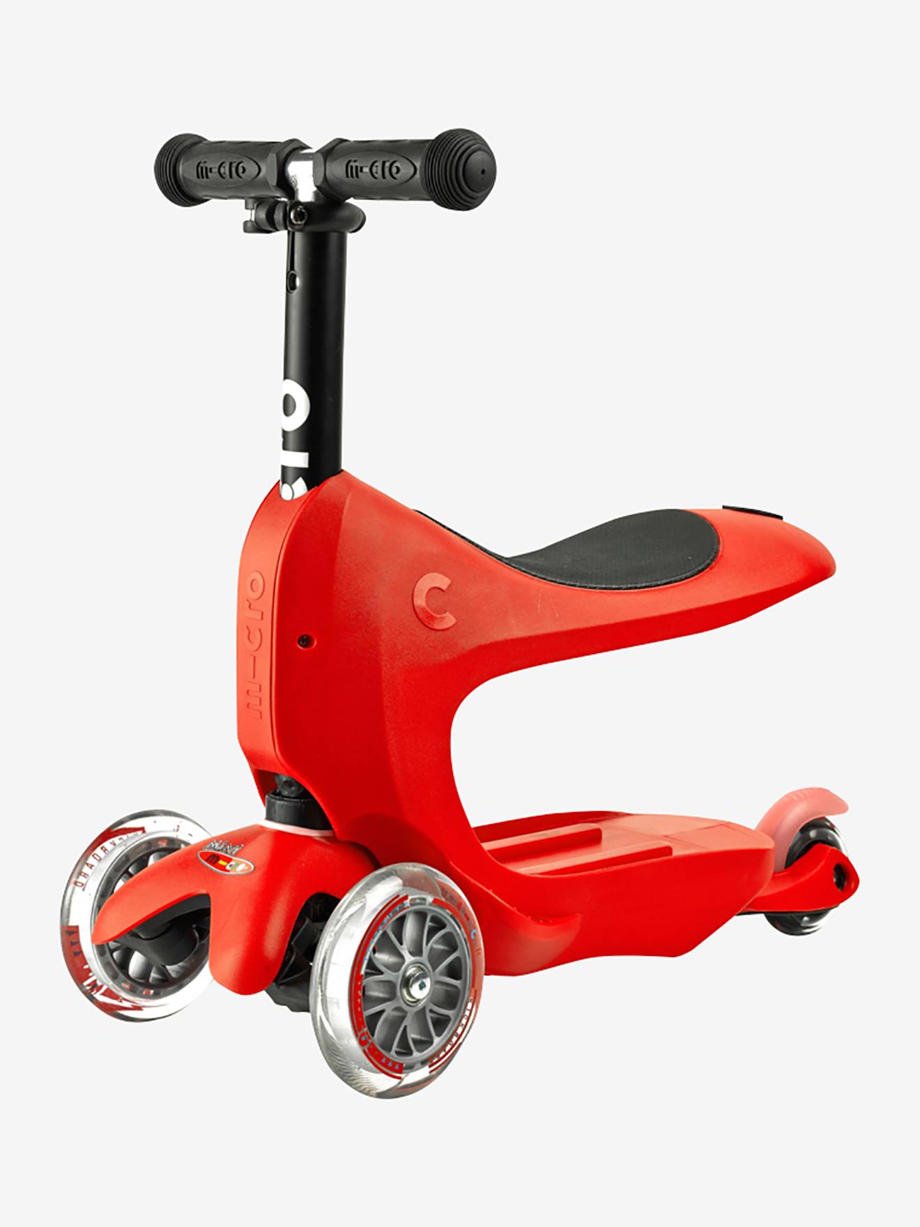 Trottinette évolutive Mini 2Go Deluxe MICRO rouge